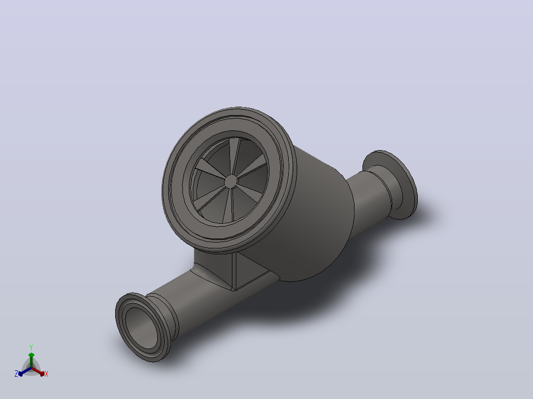 DGX09Y型卡式过滤器[DGX09-DN32]正等轴测图