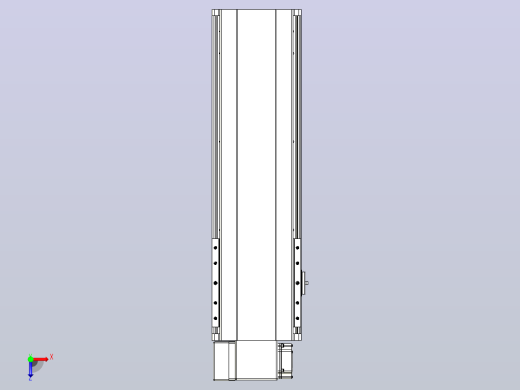 皮带直线轴半封闭可选导轨TPA-HNB-202D-140-L400-LP-Y-P75-N3俯视缩略图