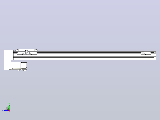 滚珠丝杠直线轴内置导轨TPA-GCR-50-1210C-L600-MP-M10-N3右视缩略图