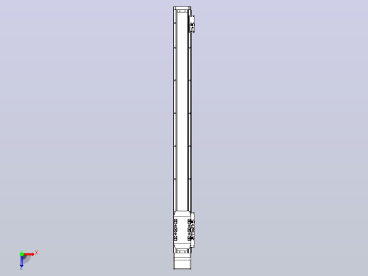 滚珠丝杠直线轴内置导轨TPA-GCR-50-1210C-L600-MP-M10-N3俯视缩略图