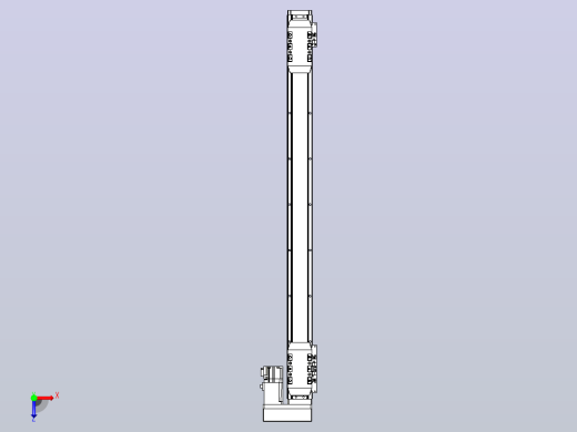 滚珠丝杠线性轴TPA-GCRS-50-1205C-L275-MR-M10-N3俯视缩略图