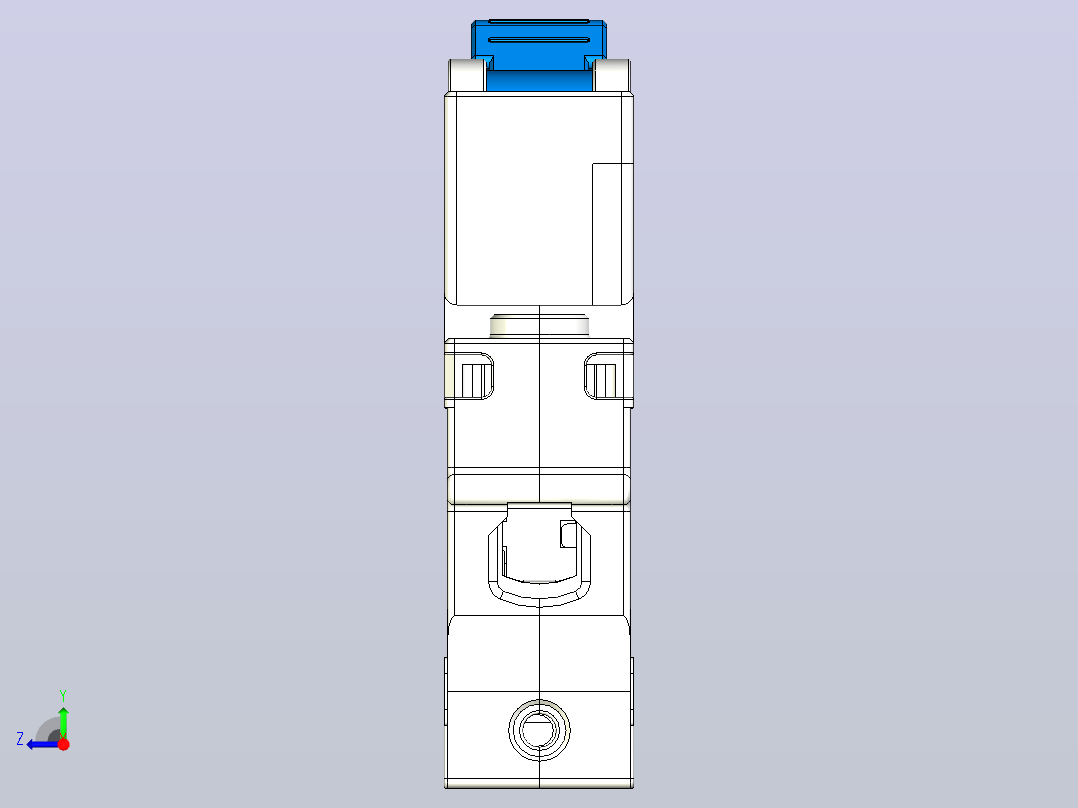 NBDP-63 1P小型断路器三维模型202404右视图