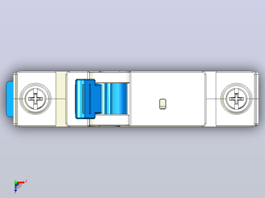 NBDP-63 1P小型断路器三维模型202404俯视图