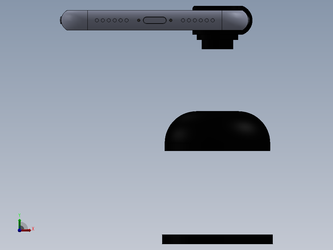 Phone X 蝙蝠侠信号投影仪前视图