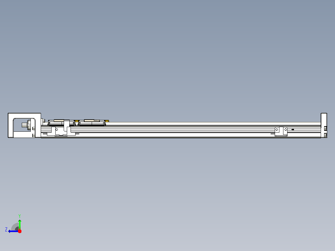 KK60-500S2-F0 模组 S2短滑座 KK60-S2-F0 替换上银右视图