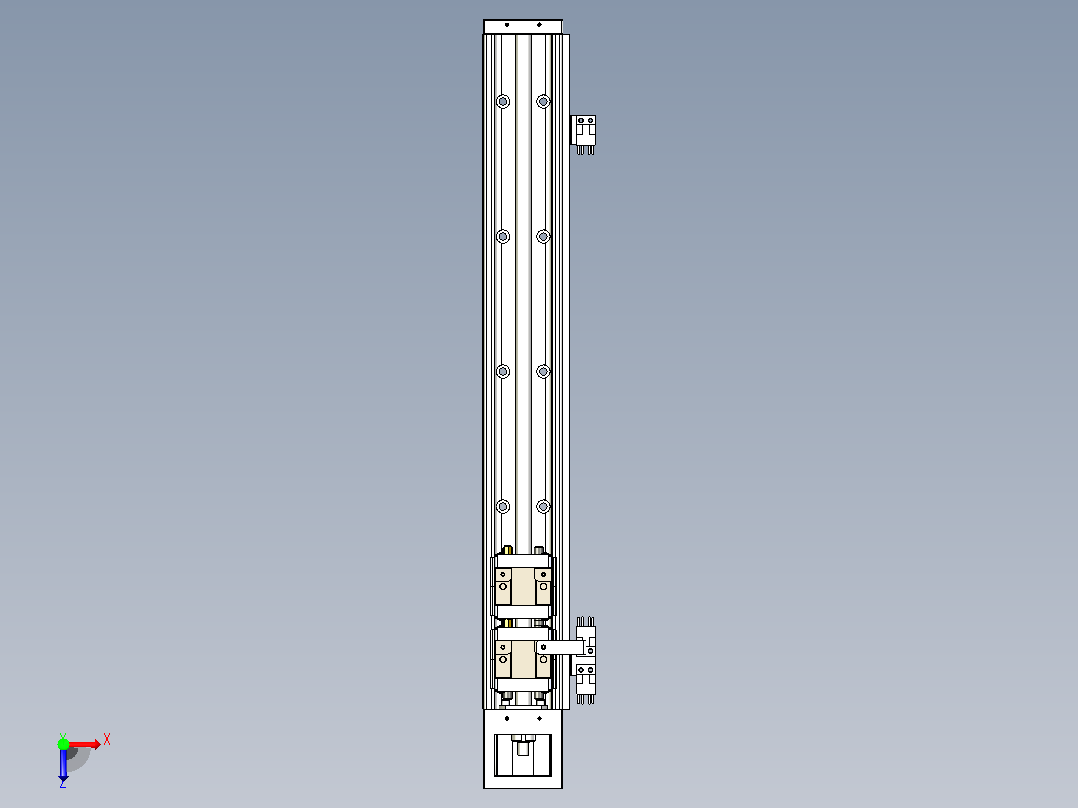 KK60-500S2-F0 模组 S2短滑座 KK60-S2-F0 替换上银俯视图