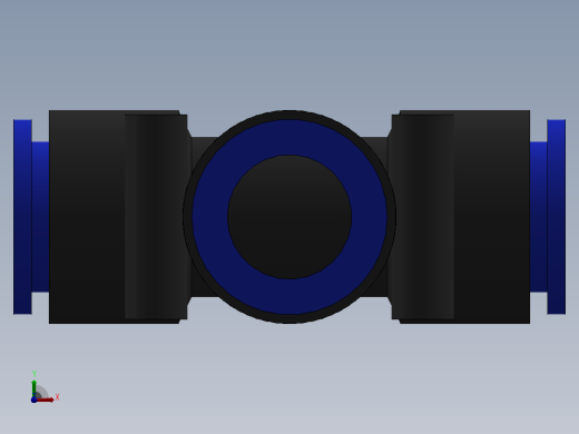 气动快速接头14mmT-Fitting前视缩略图