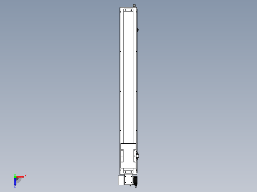 SCM14-950-LD滚珠花健、支撑座、滚珠丝杠、交叉导轨、直线模组俯视缩略图