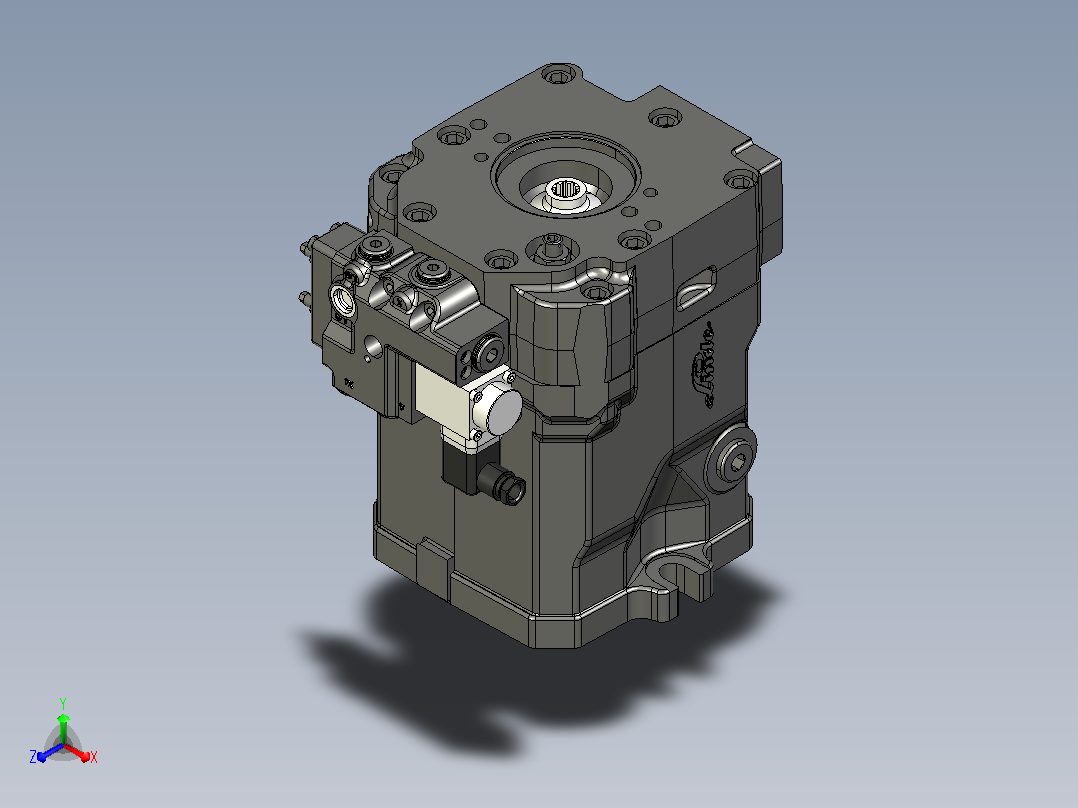 林德 HRP 105cc 活塞泵正等轴测图