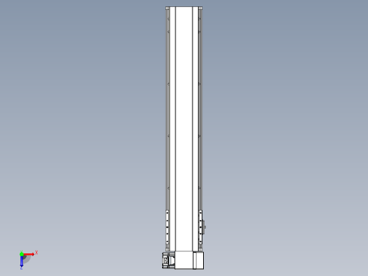 皮带直线轴半封闭可选导轨TPA-HNB-140D-120-L700-RP-C-P40-N3俯视缩略图