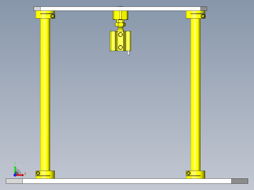 悬吊式升降机前视图