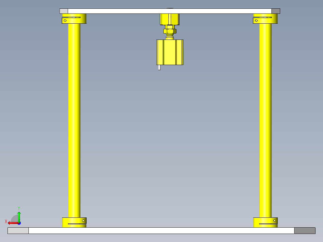 悬吊式升降机后视图