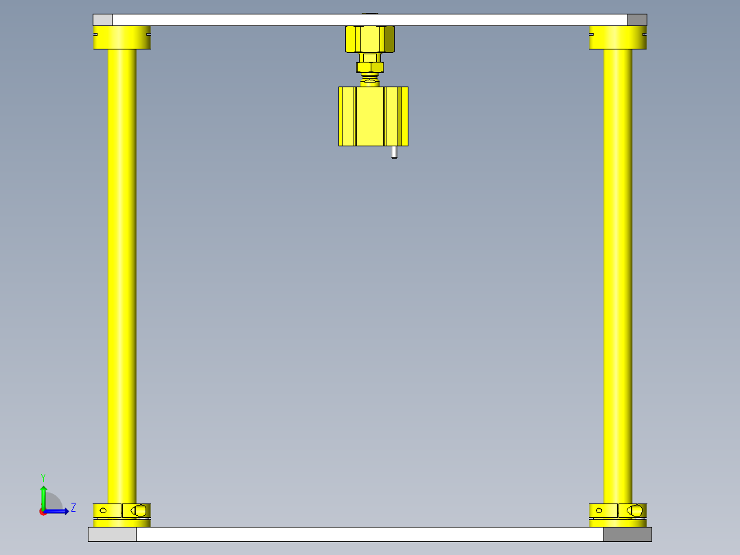 悬吊式升降机左视图