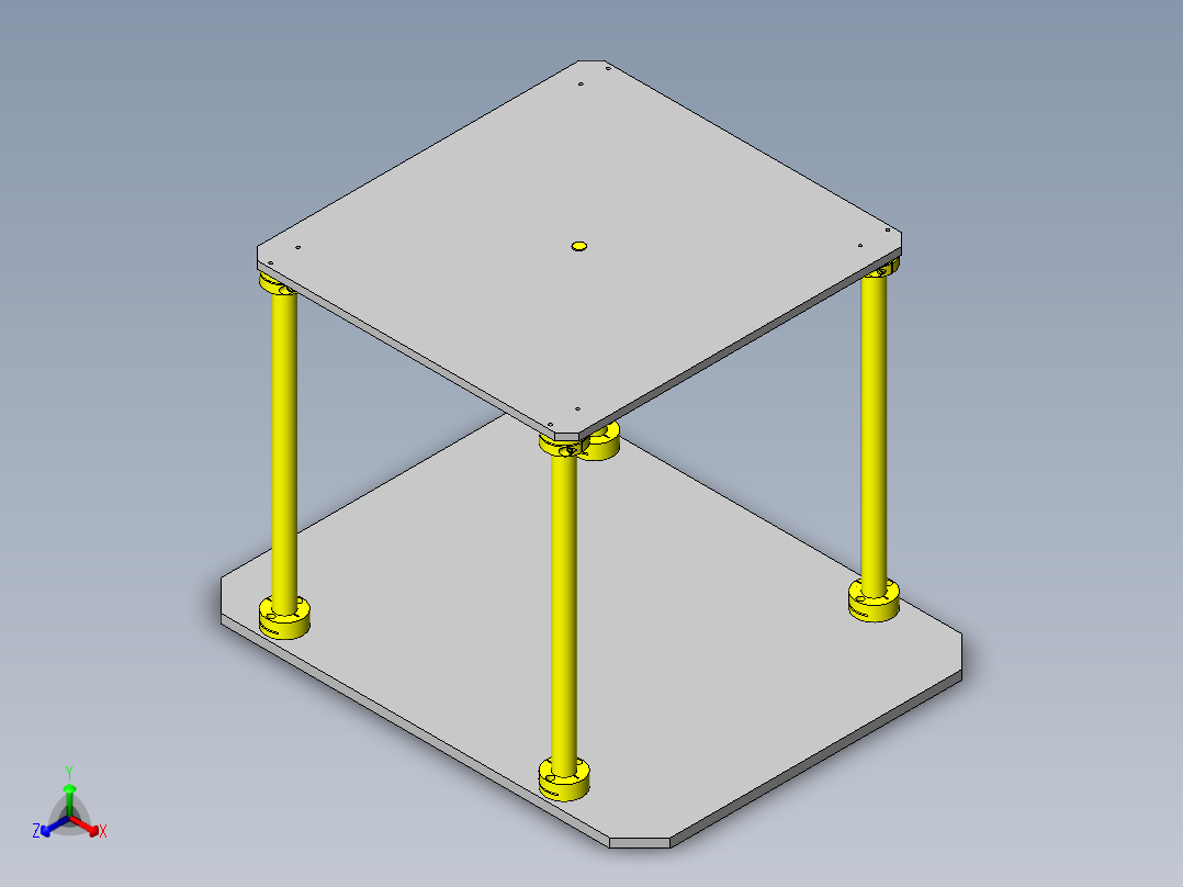 悬吊式升降机正等轴测图