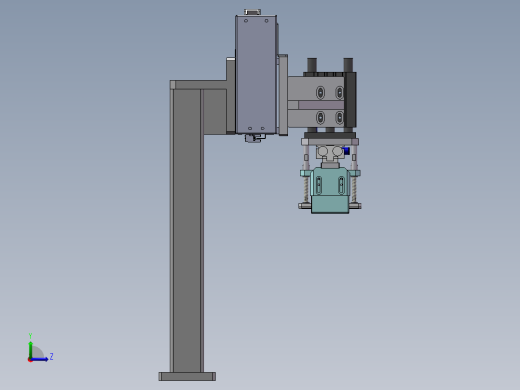 同步轮模组移载夹取结构sw18可编辑左视缩略图