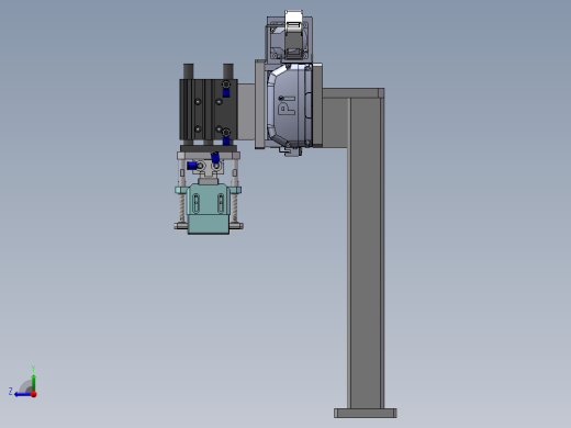 同步轮模组移载夹取结构sw18可编辑右视缩略图