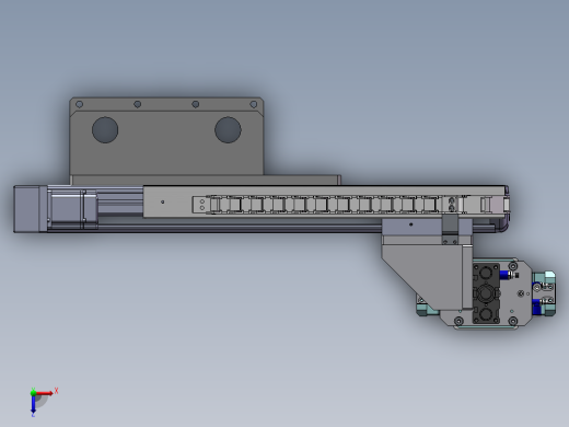同步轮模组移载夹取结构sw18可编辑俯视缩略图