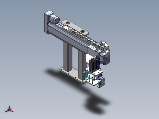 同步轮模组移载夹取结构sw18可编辑正等轴测缩略图