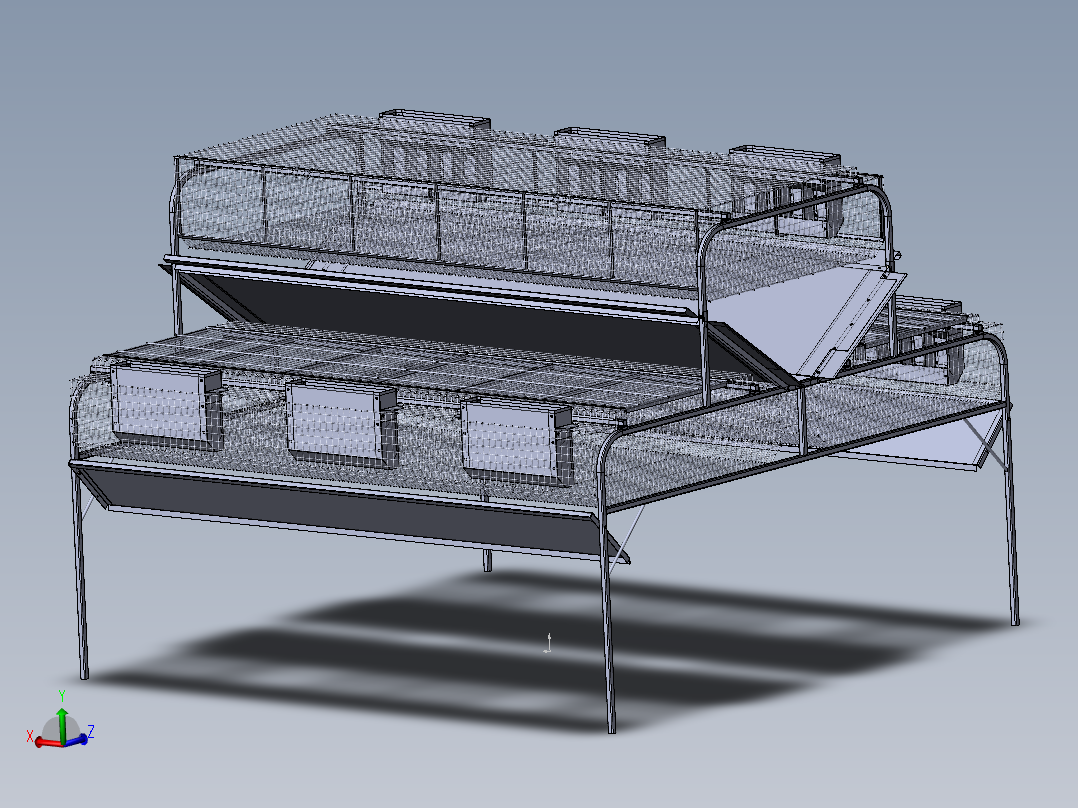 兔子笼专业养殖笼模型