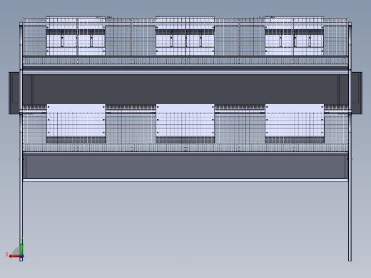 兔子笼专业养殖笼模型后视缩略图