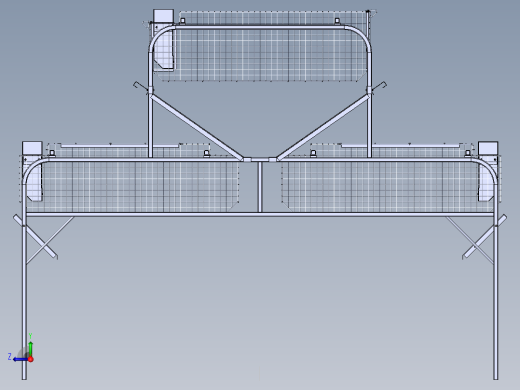 兔子笼专业养殖笼模型右视缩略图