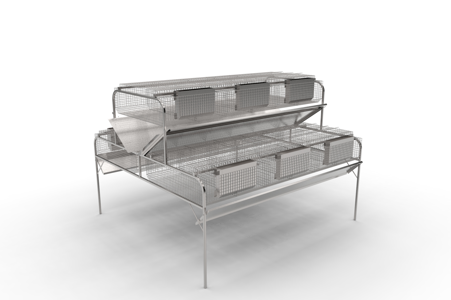 兔子笼专业养殖笼模型
