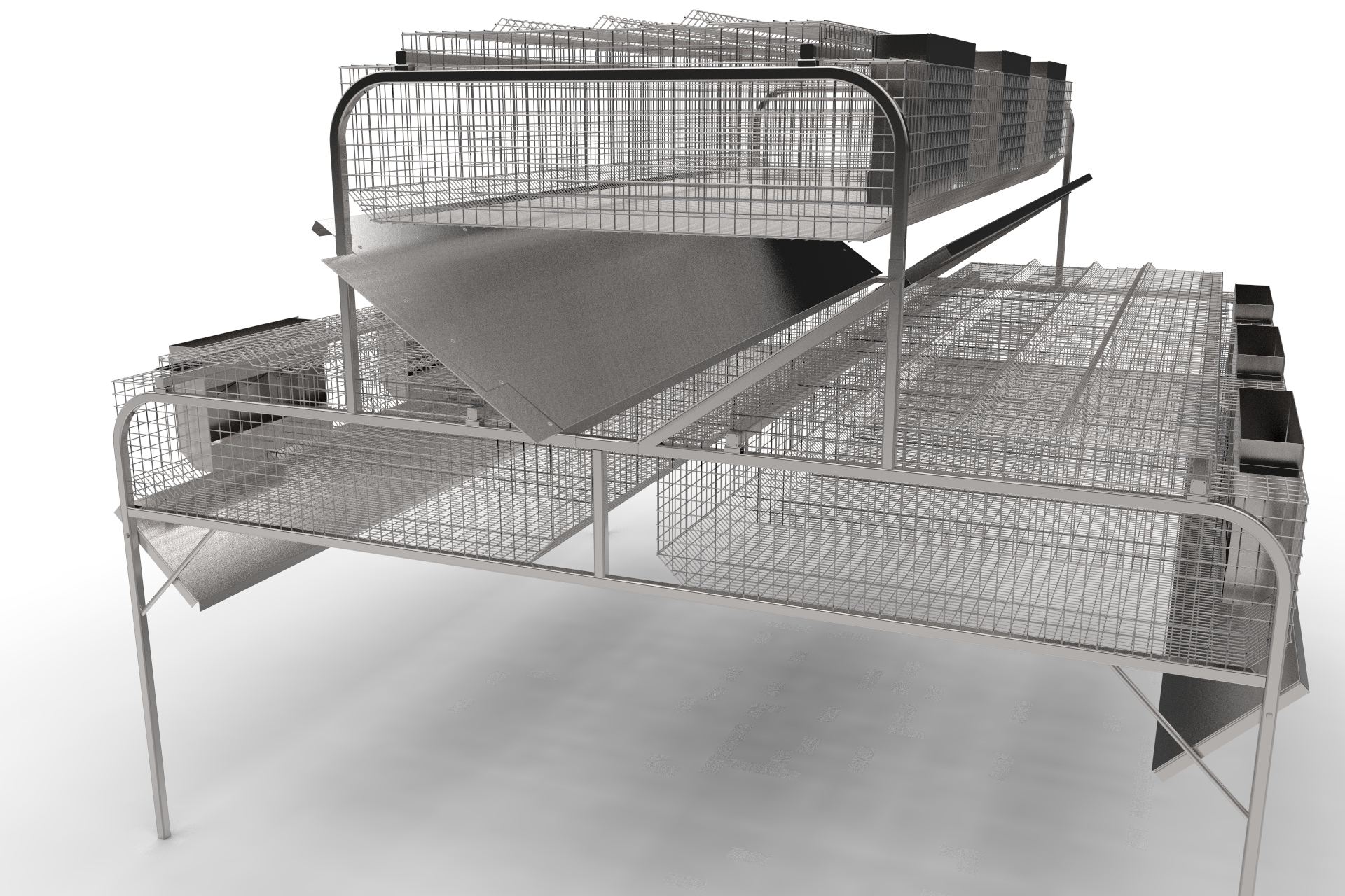 兔子笼专业养殖笼模型