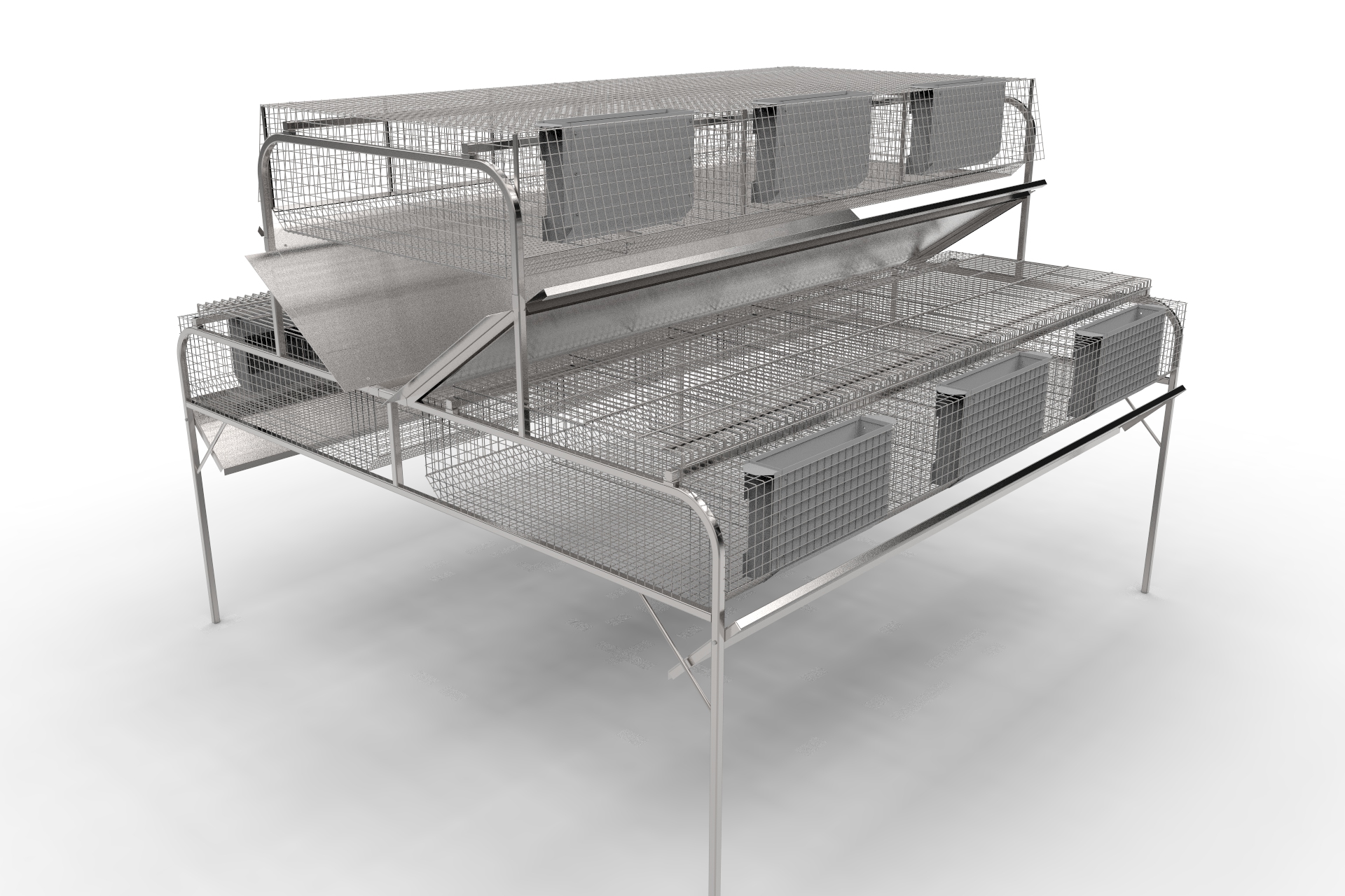 兔子笼专业养殖笼模型