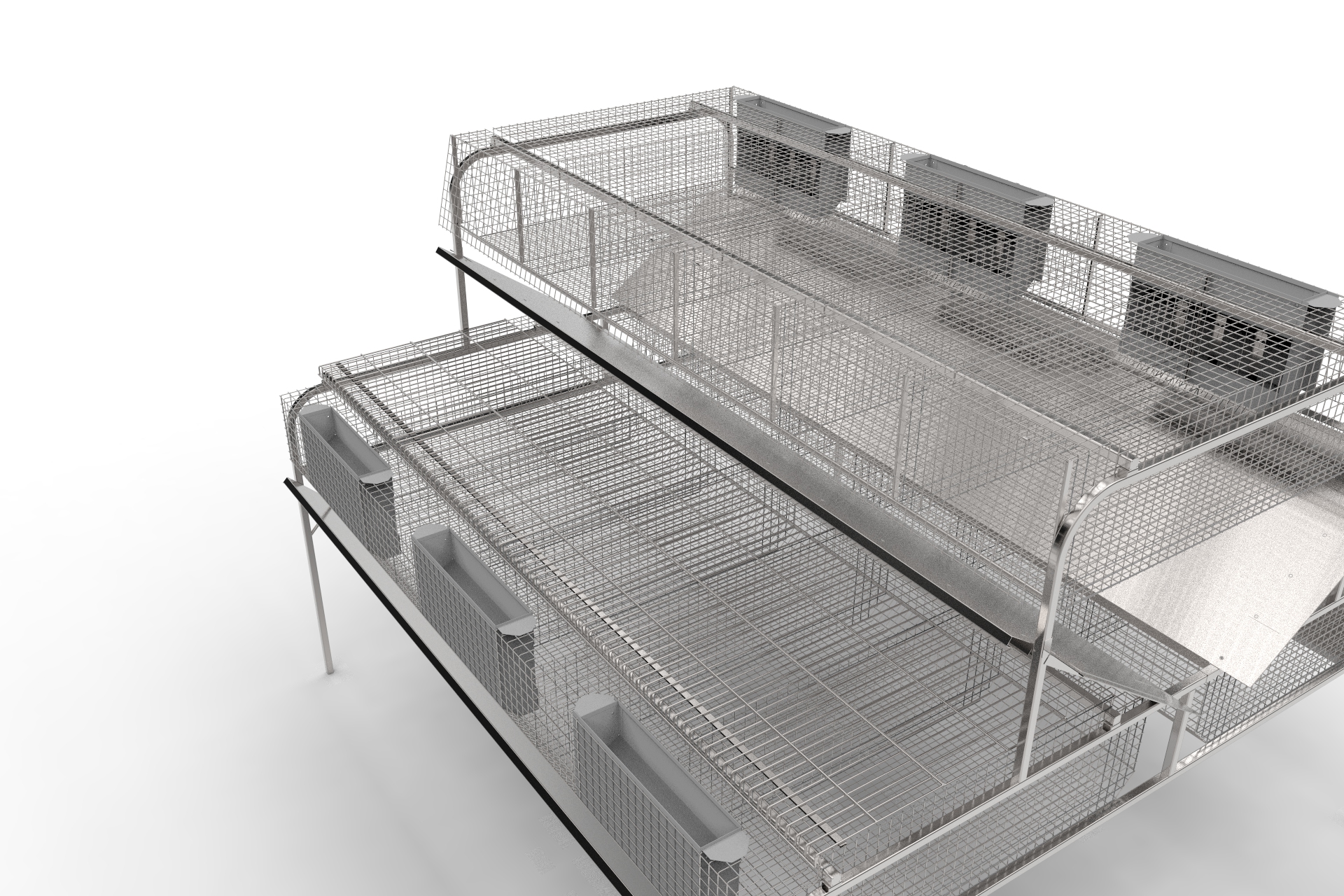 兔子笼专业养殖笼模型
