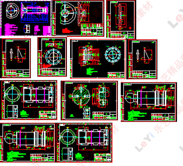 液压缸油缸图纸模型全套装配图零件图机械设计cad素材【0AA028】