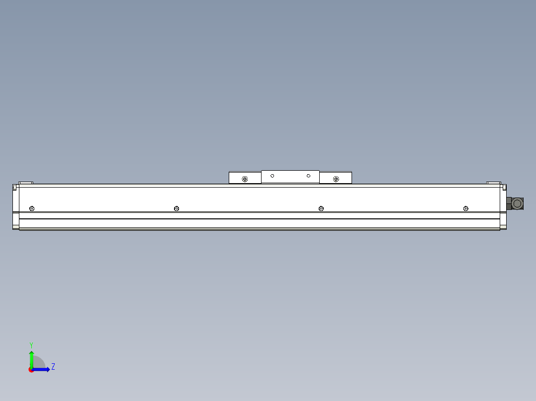 Toyo东佑达直线模组-ECH12-250-M+煞車左视图