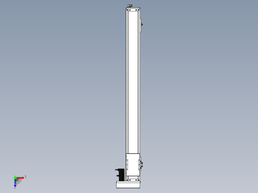 Toyo东佑达直线模组-ECH12-1050-BR-100W俯视缩略图