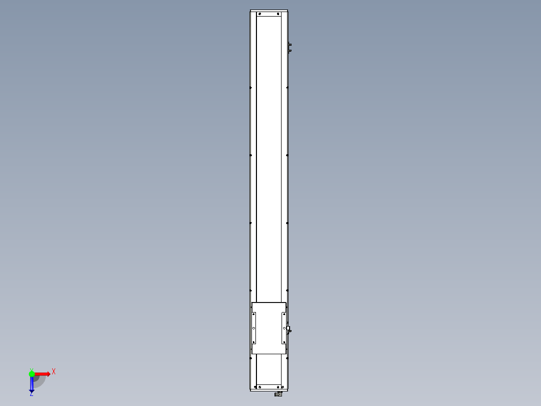 Toyo东佑达直线模组-ECH17-1250-M-400W-D4俯视图