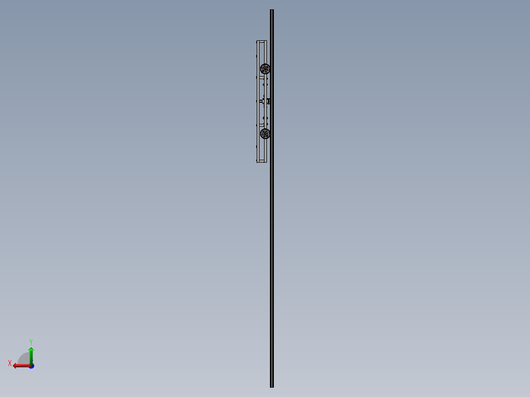 钢轨打磨工艺试验台载轨小车sw14可编辑后视图
