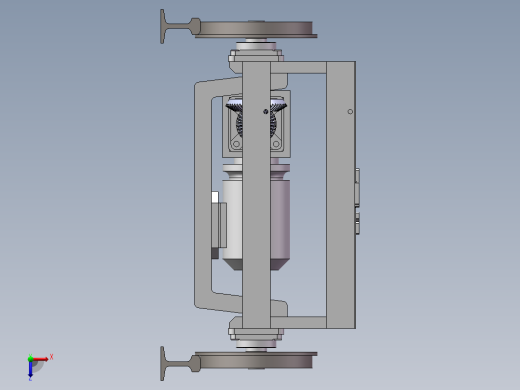 钢轨打磨工艺试验台载轨小车sw14可编辑俯视缩略图