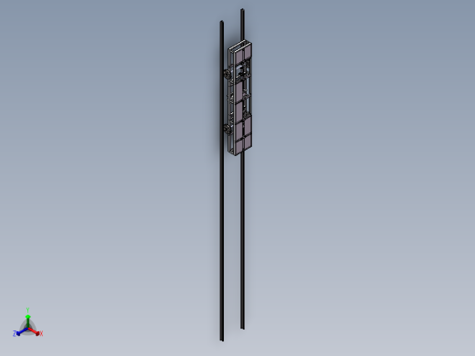 钢轨打磨工艺试验台载轨小车sw14可编辑正等轴测缩略图