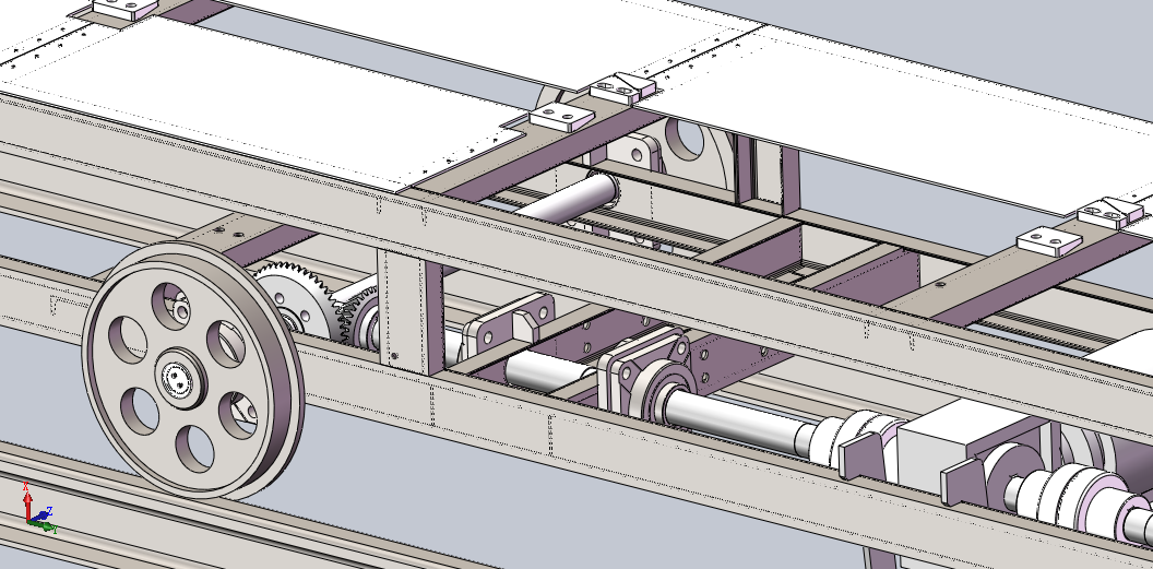 钢轨打磨工艺试验台载轨小车sw14可编辑