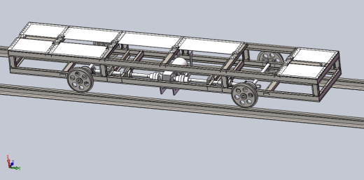 钢轨打磨工艺试验台载轨小车sw14可编辑缩略图