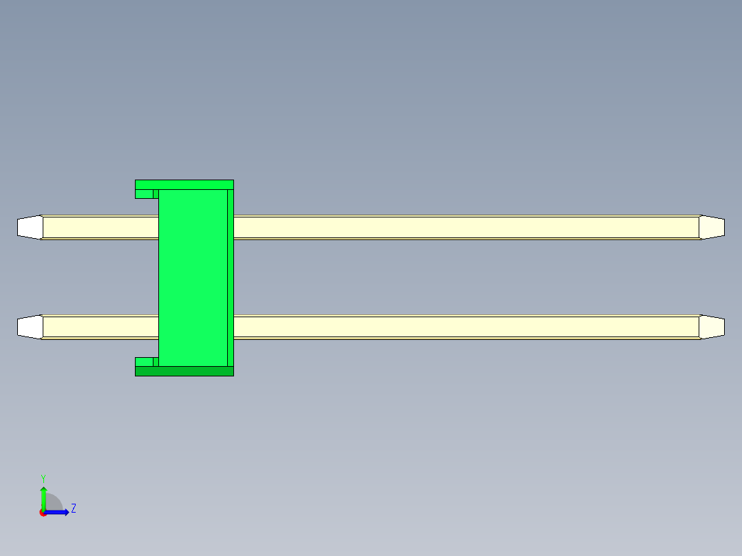彩色公头100mil（2.54mm）系列-DS1021_green_2x29p_100mil_Type5_rev1.0左视图