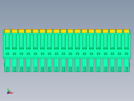 DEGSON 15EDG 系列 3.5mm 插拔式接线端子 FullPack-15EDGKD-3.5-18P-14-00AH前视缩略图