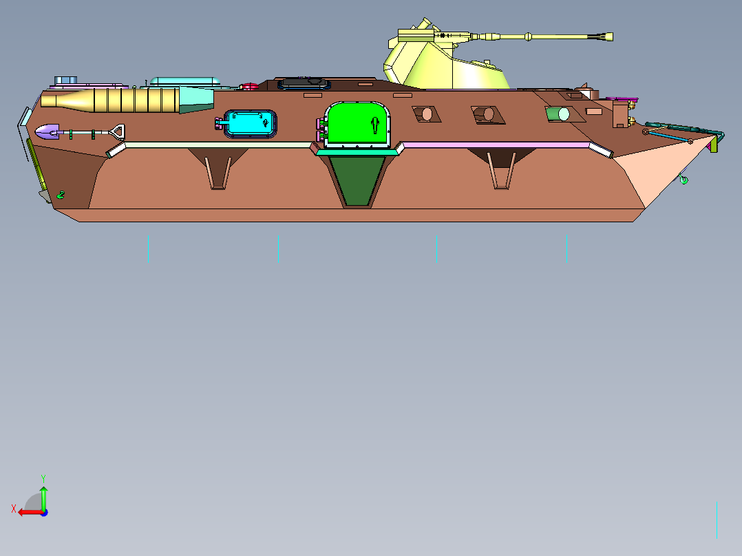 BTR-80苏联轮式装甲运兵车后视图
