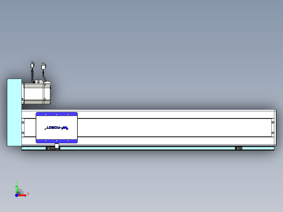 威洛博VC丝杆传动-无尘环境VC14-Lxx-C-S700-BR-ZP75-C3前视图