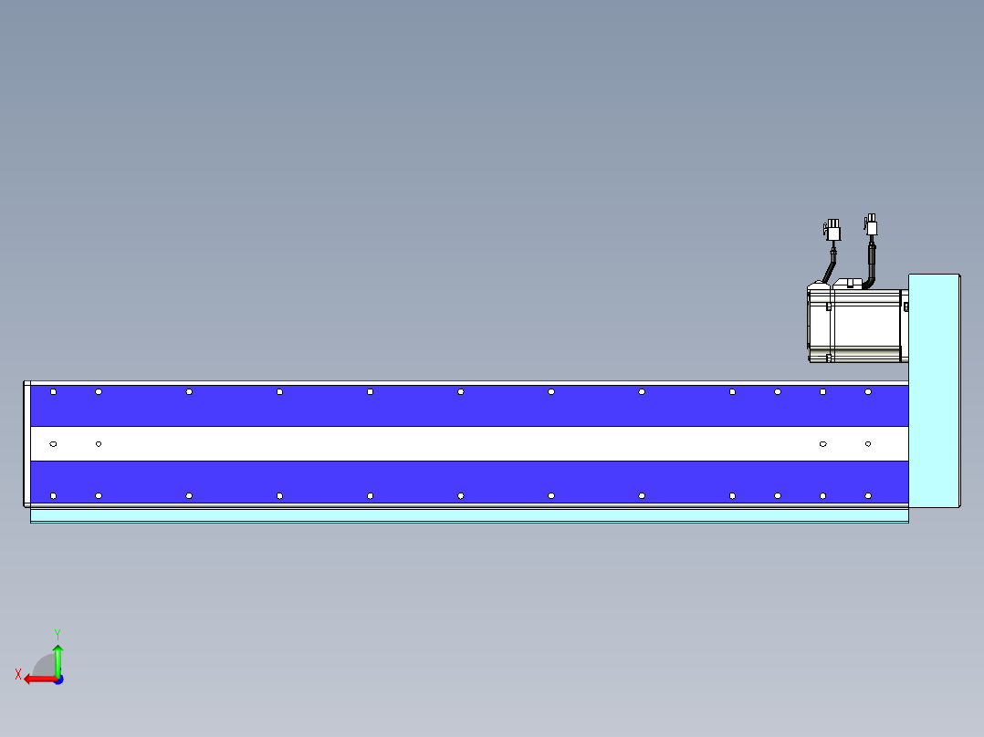 威洛博VC丝杆传动-无尘环境VC14-Lxx-C-S700-BR-ZP75-C3后视图
