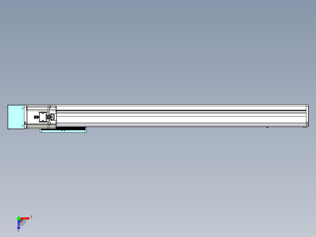 威洛博VC丝杆传动-无尘环境VC14-Lxx-C-S700-BR-ZP75-C3俯视图