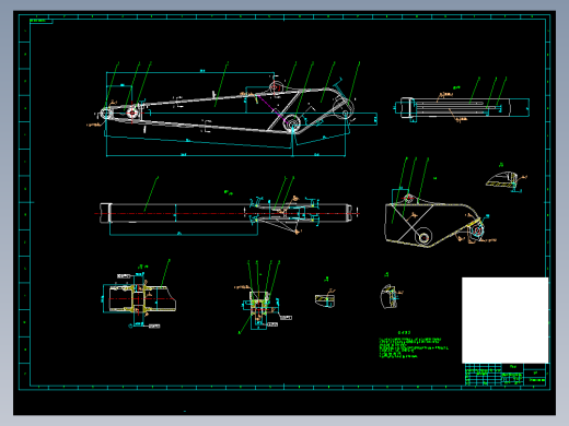 JX581-单斗液压挖掘机的总体与工作装置结构设计