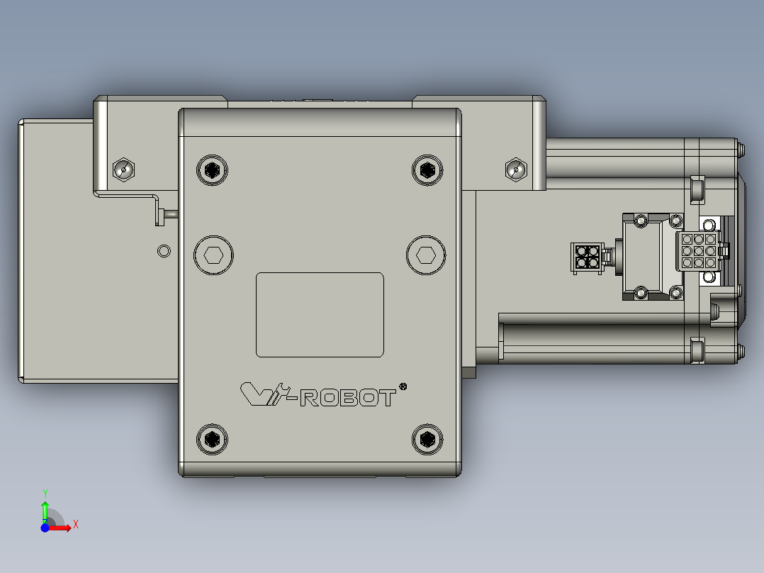 威洛博直线电机模组EB10-L224-S350-BL-ZP75-MS3-5K前视图