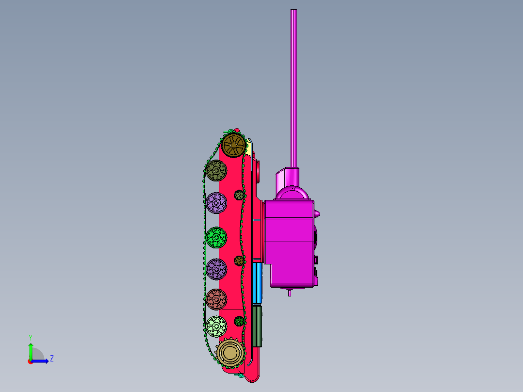 苏联KV2重型坦克左视图