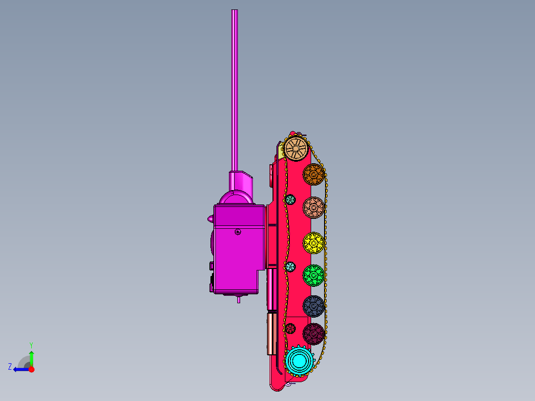 苏联KV2重型坦克右视图