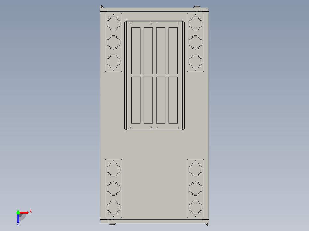 网络机柜network-cabinet-1.snapshot.1-igs 三维 图纸俯视图
