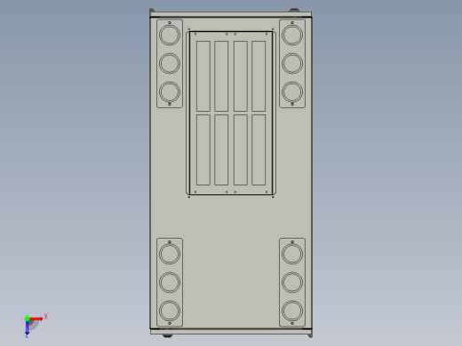 网络机柜network-cabinet-1.snapshot.1-igs 三维 图纸俯视缩略图